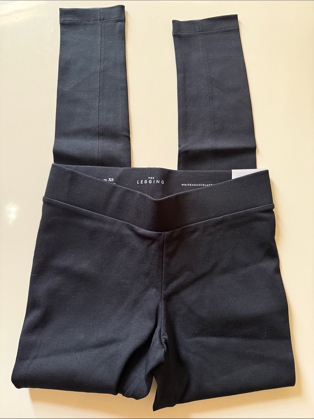 White House Black Market Black Ponte Leggings - High Waist